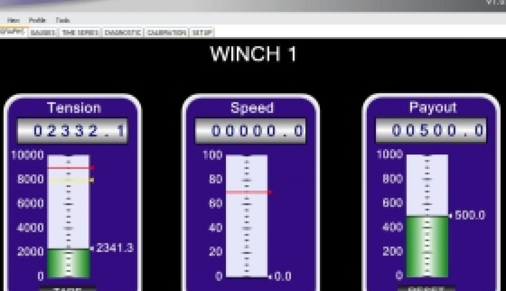 WinchDAC Winchbar, mooring, tension