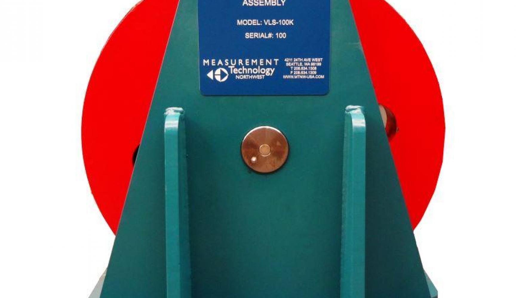 MTNW Vertical Lead Sheave- 100 Kip Capacity with Tension Sensor (Load Pin) and Payout Sensor MTNW Vertical Lead Sheave- 100 Kip Capacity with Tension Sensor (Load Pin) and Payout Sensor