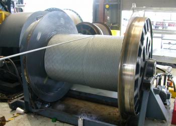 Spooling Winch, winch instrumentation, cable tension monitoring