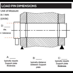 Example custom load pin drawing